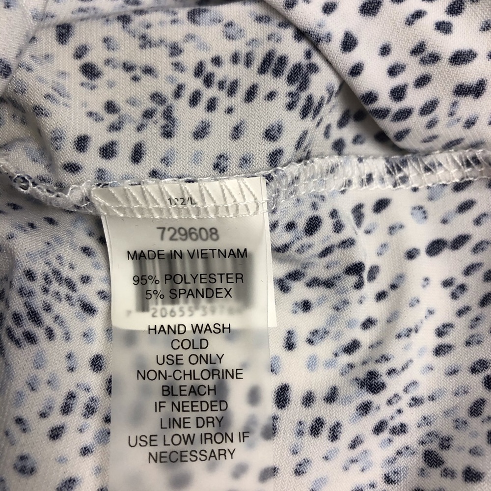 Chaus Wrap Short Flutter Sleeve Blouse Size Large - image 5